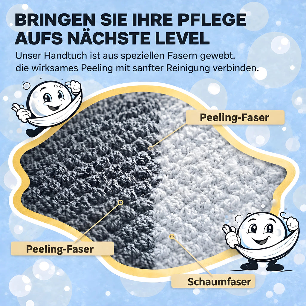 Peeling- und Schaumfasern des Kōji Peeling-Handtuchs