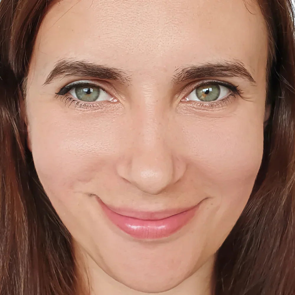 Gesichtshaut nach regelmäßiger Anwendung von Kōji Face Towel – glatt und strahlend